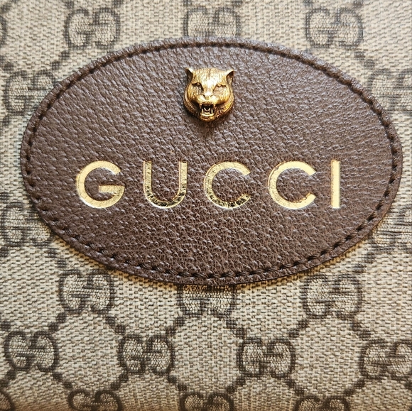 Gucci Supreme Monogram Web Neo Vintage Shoulder Bag Beige - Picture 5 of 8